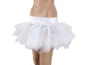 Short Sexy Lingerie White Mini Skirt Size 2XL 11.81 inch Length