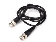 BNC Male to BNC Male Patch Cable 3 Ft PVC Outer Jacket Black
