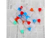 50PCS 5ml Squeezable Dropper Bottle With Needle Tip Cap Silicone Loop