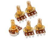 5pcs B500k Electric Guitar Control Potentiometer With 18mm Gold Plated Shaft