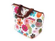 Colorful Waterproof Insulated Lunch Bag Picnic Bag With Flower Pattern
