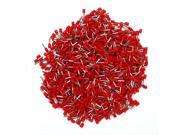 1000PCS Copper Insulated Cord End Terminals Red 12AWG E4012