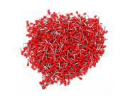 1000PCS 14AWG Copper Insulated Cord End Terminals Red E2512