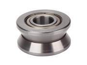 Silver Roller Guide Cylindrical Guide V Groove Ball Bearing