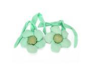 2PCS Green Cotton Polyester Sun Flower Curtain Tieback For Home Decoration