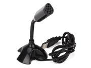 Black USB Desktop Noise cancelling Microphone With 1M Cable