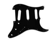 1PLY BLACK SCRATCHPLATE FOR SSS GUITAR