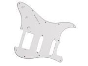 3ply White Guitar SCRATCHPLATE FOR Left Hand SSH GUITAR