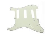 Left handed 3PLY Mint Green SCRATCHPLATE FOR GUITAR SSS