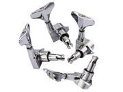 Chrome 4 Left Handed Machine Heads For Bass Guitar