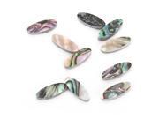 10 Abalone Oblong MARKER INLAYS FOR GUITAR FINGERBOARD