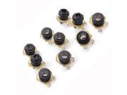 BQLZR 1 Set of 10 black Mono 1 4 Jack socket for Guitar