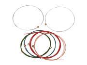 Set of 6 Colorful Color Steel Strings for Acoustic Guitar