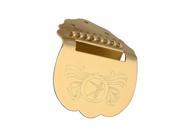 Scalloped Mandolin Guitar Tailpiece bridge w 3 screws Short Golden