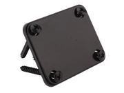 BQLZR Black Sqare Neck Plate With Screw For Electric Guitar