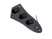 Black JB ELECTRIC BASS CONTROL PLATE ASSEMBLY KNOBS POTS LOADED