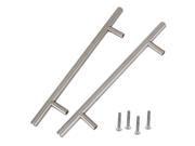 2PCS Solid Stainless Steel Bar Pull Drawer Cabinet Hardware Kitchen Handle
