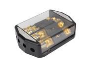 Auto Car Stereo Audio Inline ANL Holder 4x4 Gauge 4x100A Amp Gold Plated Fuse