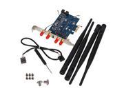 Mini PCI E to PCI E x1 Adapter With 4 Antennas Support 3G WWAN Card