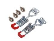 2pcs Home Toolbox Case Spare Fitting Metal Toggle Latch Catch Adjustable Type
