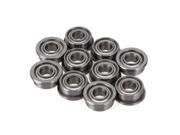 10pcs Silver High Precision Shielded Flanged Model Ball Flange Bearing 3x7x3mm