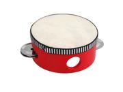 4 Pure Natural Color Musical Sheepskin Tambourine Round Drum For Children