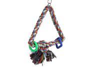 Triangle Rope Swing Parrot Toys Bird Toy Parts Bite Resistant Cotton Rope