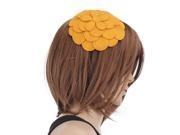Women Girls Big Flower Hair Band Hoop Headband Hairclasp Hair Accessory Yellow