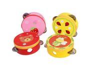 Child Baby Kids Cartoon Musical Clap Drum Handbell Tambourine Rattles Toy 10cm