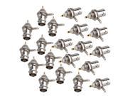 20 x BNC Chassis Panel Female Connectors Copper Mount Accessories Silver Plated