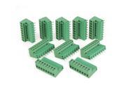 10 x 8Pin Plug in Screw Terminal Block Barrier Connector 5.08mm Pitch Straight
