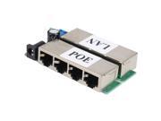 650 ma 4 Port POE Power Over Ethernet Injector For IP Camera CAT 7 CAT 5 CAT 6