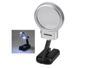 Mini 3X Magnifying Glass Jewelry Repair Magnifier LED Folding Stand Loupe Len