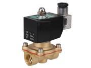 BQLZR Electric Brass Solenoid Valve 1 2 For Water Air Gas 12V DC VITON N C