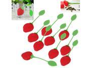 10 x Red Silicone Strawberry Tea Leaf Bag Punch Filter Infuser Strainer Steeping
