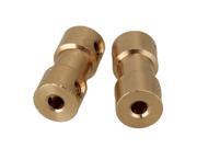 2pcs 3.17mm to 3mm Shaft Coupling Motor Connector Brass Joint For RC With Screws