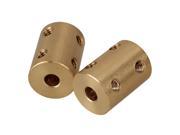 2 x 5mm To 5mm Shaft Coupling Rigid Coupling Coupler Motor Connector Spanner