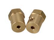 2 x Hexagon Motor Flexible Coupling Fits For 3mm Shaft With Mount Fittings