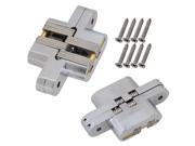2pcs Hidden Invisible Concealed Cross Hinge 17.5KG PCS Weight Capacity 7