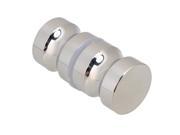 30mm Metal Round Silver Handle Thick Lustrous Knob For Shower Glass Door