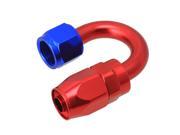 Aluminum Female Hose End Fitting With AN 8 180° Swivel Ends Oil Fuel Adapter