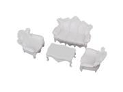 Relief European Style Sofa Settee Couch Model Set 1 25 G Scale White DIY Supply