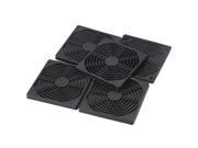 5pcs Standard 120mm PC Cooling Fan Dustproof Anti Dust Black Plastic Filter Mesh