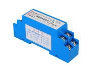 DC24V DIN Rail Type Temperature Sensor Converter 50 100 °C 4~20mA Output Blue