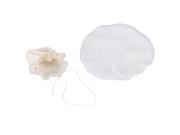 10 pcs Polyester Beige White Reusable Round Coffee Filters Net 10cm