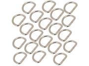 20pcs for Straps Bags Purses Belting Metal Belts Buckle Loop Ring D Ring Silvery