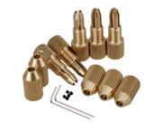 5 x Micro Drill Bit Clamp Chuck Collet 0.7mm 1.2mm Electric Motor 2.3mm Shaft
