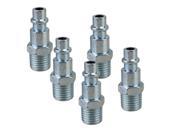 1 4 5pcs NPT Pneumatic Air Male Connect for Indusrial Quick Realease Connection