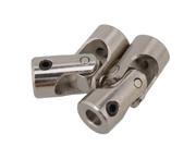 2 x Shaft Coupling Motor Boat Connector Stainless Steel Universal Joint 3 x 4mm