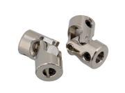 2 x Shaft Coupling Motor Boat Connector Stainless Steel Universal Joint 5 x 5mm
